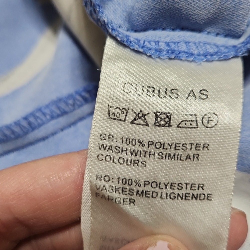 EUC Cubus blue & white flower pants - Picture 5 of 5